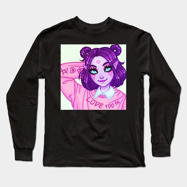 Cutie Lanaya Long Sleeve T-Shirt by LinDemonic